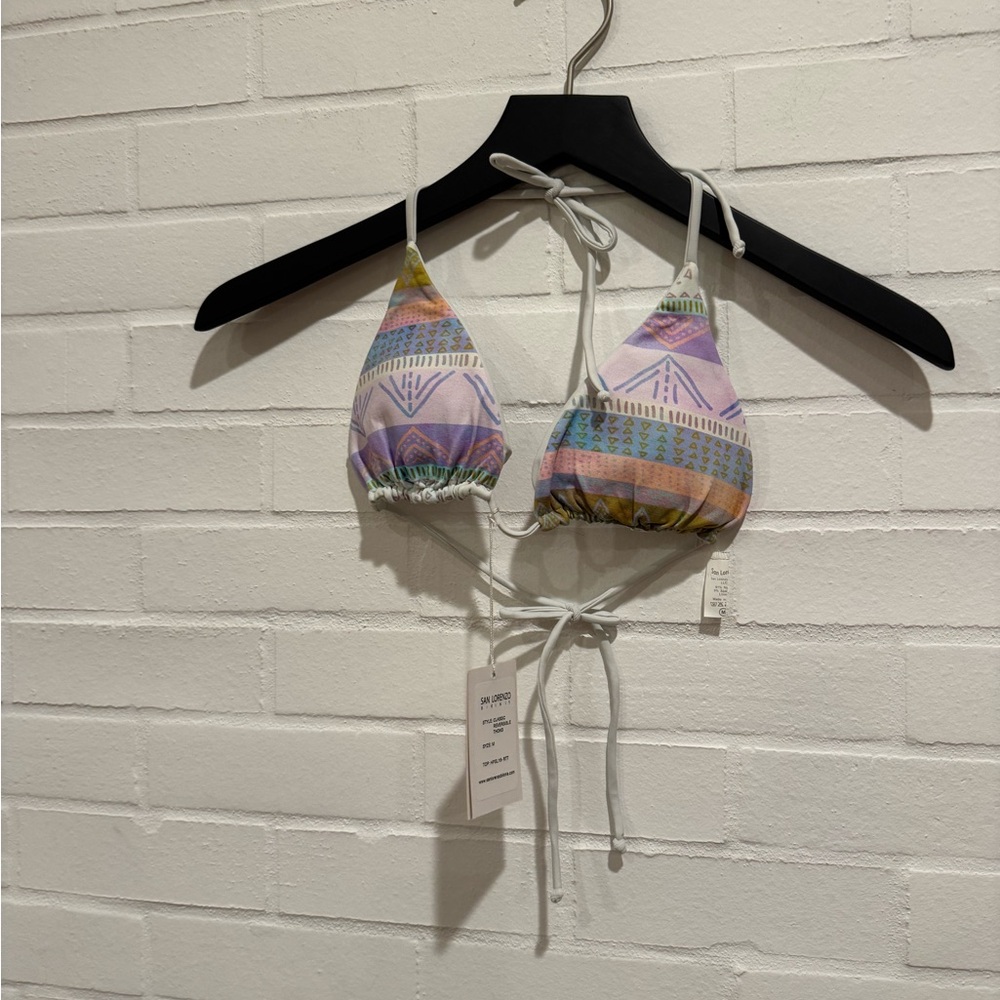 NWT San Lorenzo Classic Style Bikini Top - Picture 2 of 8